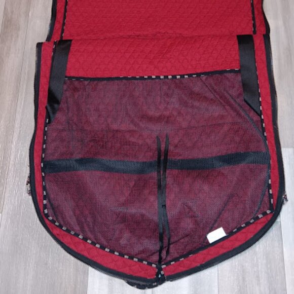 SOLD Vera Bradley Retired Black Floral 4-Piece Tote Bag Duffle Bag Garment Bag - Picture 11 of 16